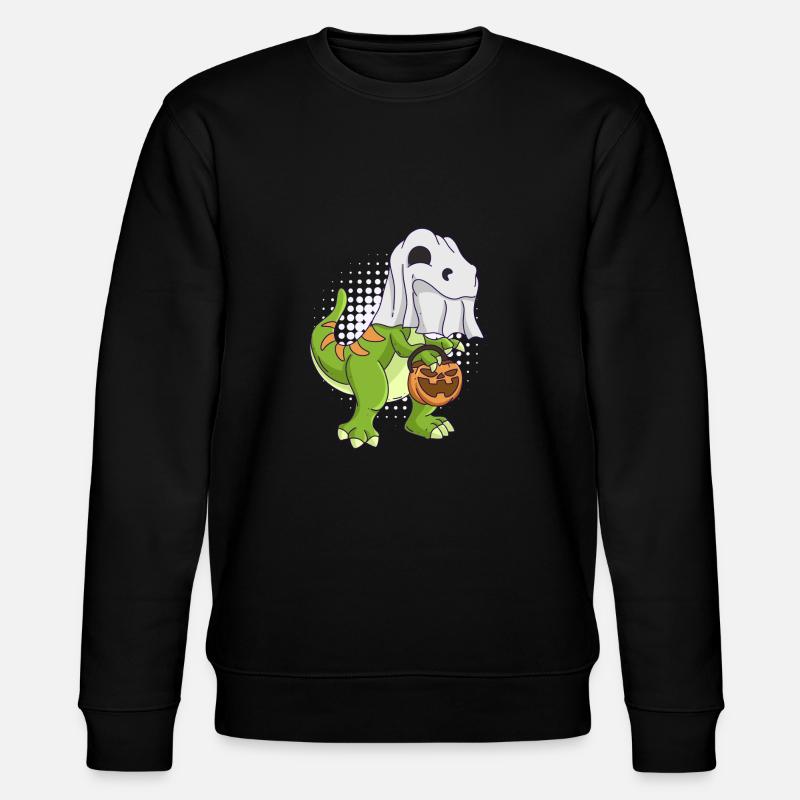 Dinosaure Halloween Ghost - Sweat bio CHANGER Stanley/Stella Unisexe - noir