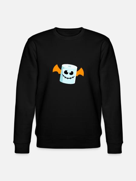 Toilettenpapier Fledermaus Halloween - Stanley/Stella Unisex Bio-Sweatshirt CHANGER - Schwarz