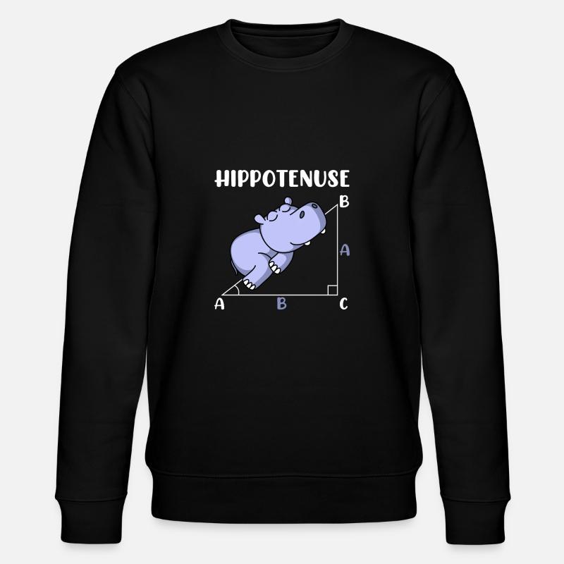 Hippotenuse fun math math - Stanley/Stella CHANGER Unisex Organic Sweatshirt - black