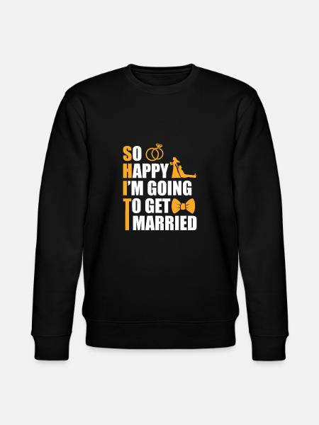 Bryllup ektemann utdrikningslag brudgom - Stanley/Stella CHANGER økologisk unisex-sweatshirt - svart