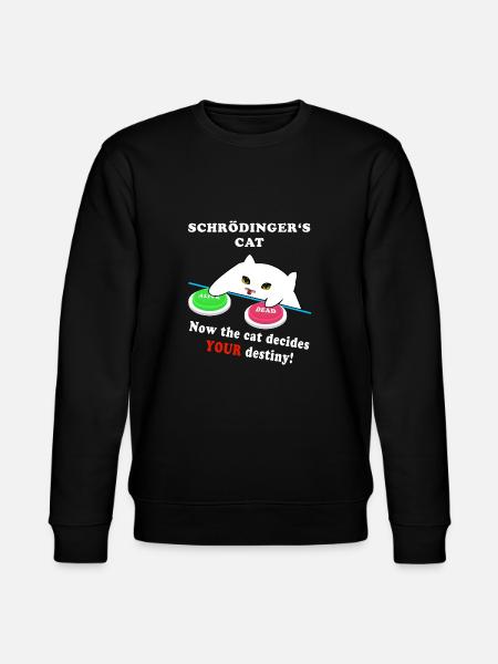 Schrödinger's cat - choose Weise! - Stanley/Stella CHANGER Unisex Organic Sweatshirt - black