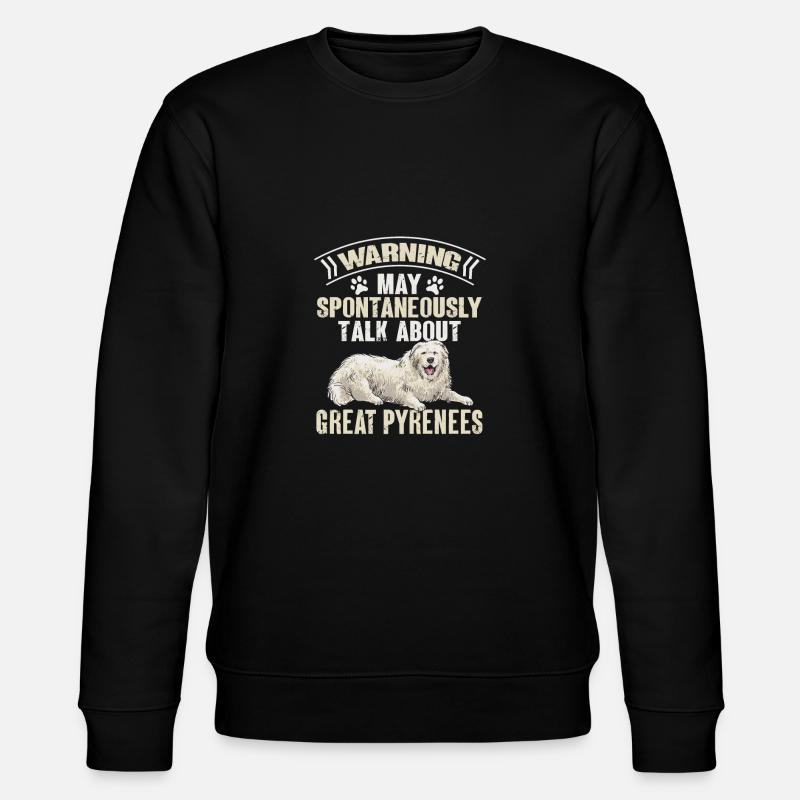Großer Pyrenäenhund Pyrenäen - Stanley/Stella Unisex Bio-Sweatshirt CHANGER - Schwarz