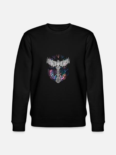 Thor Hammer Raven Mjölnir Rune Viking Galaxy - Sweat bio CHANGER Stanley/Stella Unisexe - noir