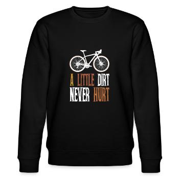 Gravel Bike Cycliste Cyclocross Gravelbike - Sweat bio CHANGER Stanley/Stella Unisexe - noir - Devant - Nik (191cm) & Marisol (170cm)