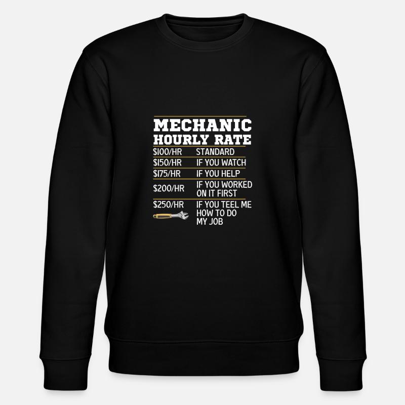 Mechanical Ignition - Work Engineer - Stanley/Stella CHANGER Unisex Organic Sweatshirt - black