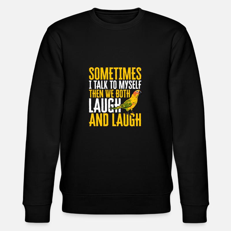 Molinasittich Papagei Vogel Sonnensittich - Stanley/Stella Unisex Bio-Sweatshirt CHANGER - Schwarz