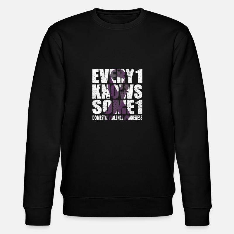 #Every1KnowsSome1 de violence familiale - Sweat bio CHANGER Stanley/Stella Unisexe - noir