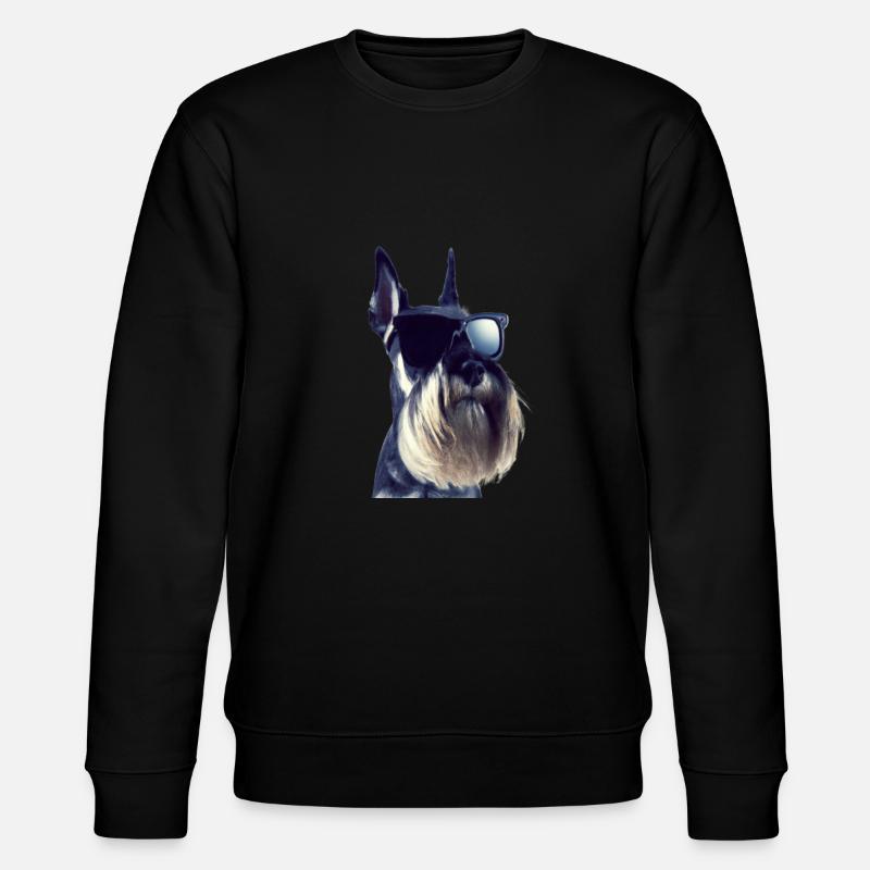 Miniature Schnauzer - Stanley/Stella Unisex Bio-Sweatshirt CHANGER  - Schwarz