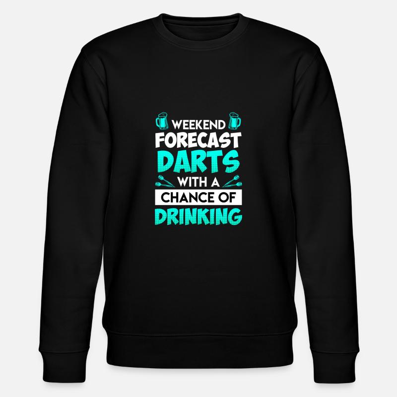 Weekend Forecast Darts - Stanley/Stella CHANGER Unisex Organic Sweatshirt - black