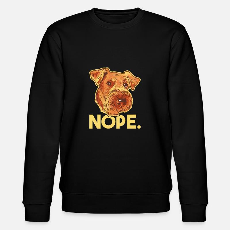 Airedale Terrier Hund - Stanley/Stella Unisex Bio-Sweatshirt CHANGER  - Schwarz