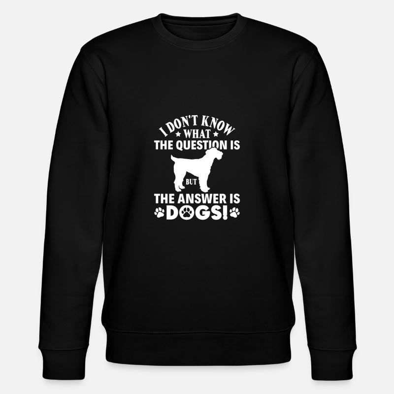 Airedale Terrier Hund - Stanley/Stella Unisex Bio-Sweatshirt CHANGER  - Schwarz