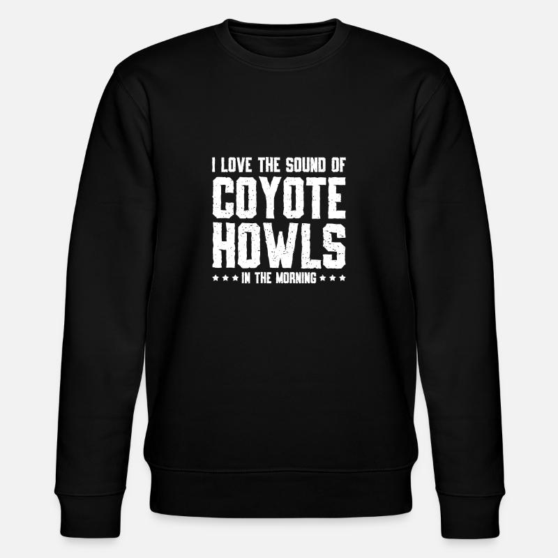 Coyote Jäger - Stanley/Stella Unisex Bio-Sweatshirt CHANGER  - Schwarz