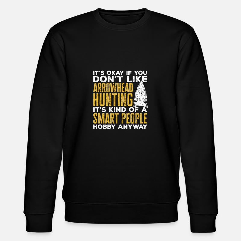 Arrowhead Hunting Pfeilspitzen Sammler - Stanley/Stella Unisex Bio-Sweatshirt CHANGER  - Schwarz