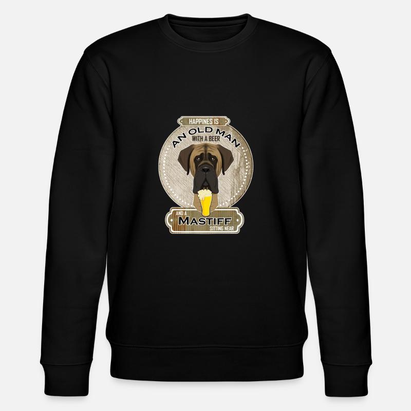 Mastiff Dad Beer Lover - Stanley/Stella Unisex Bio-Sweatshirt CHANGER  - Schwarz