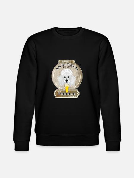 Poodle Dad Beer Lover - Stanley/Stella CHANGER Unisex Organic Sweatshirt - black