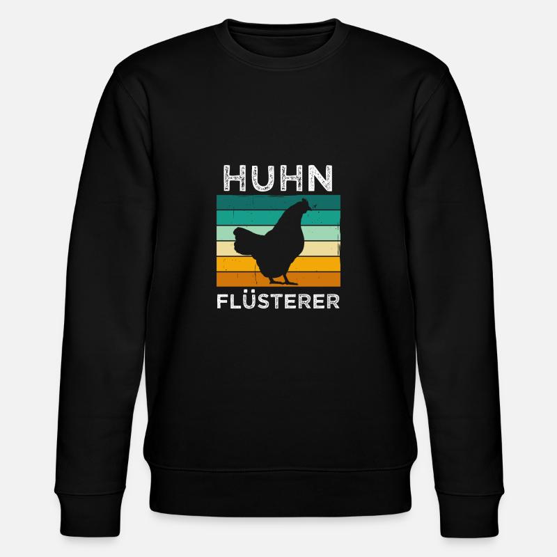 Huhn flüsterer - Stanley/Stella Unisex Bio-Sweatshirt CHANGER  - Schwarz