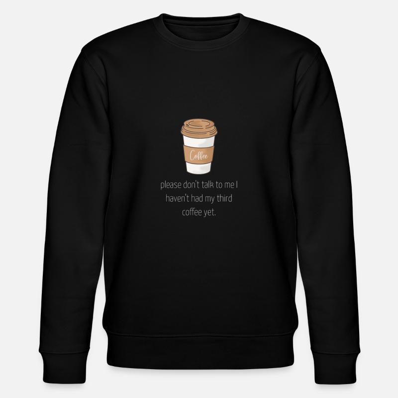 Kaffee - Stanley/Stella Unisex Bio-Sweatshirt CHANGER  - Schwarz