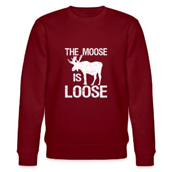 Le loose is loose Vintage Canada Canadien - Sweat bio CHANGER Stanley/Stella Unisexe - bordeaux - Devant - Nik (191cm) & Marisol (170cm)