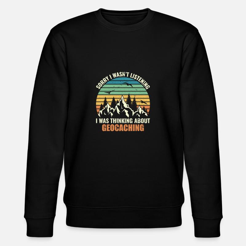 Geocaching Geocacher Cadeau - Sweat bio CHANGER Stanley/Stella Unisexe - noir