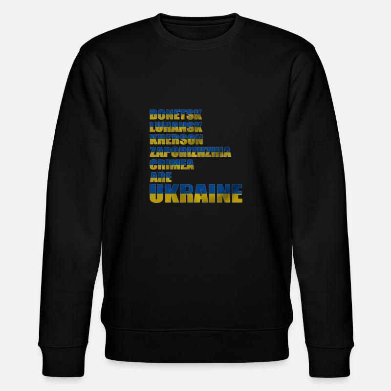 Drapeaux ukrainiens Symbole Villes ukrainiennes - Sweat bio CHANGER Stanley/Stella Unisexe - noir