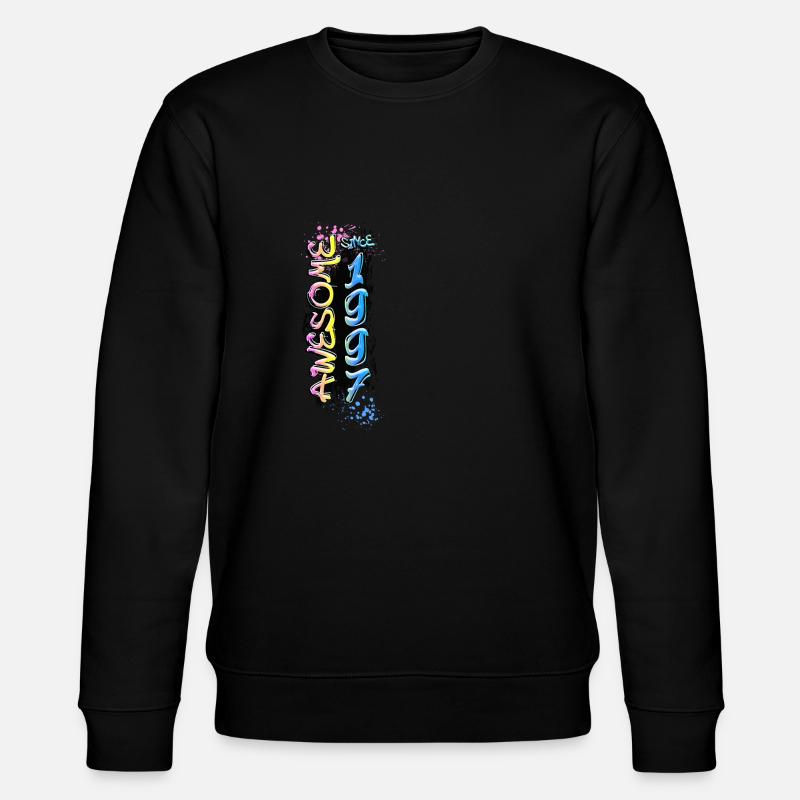 Awesome since 1997 Graffiti Motiv - Stanley/Stella Unisex Bio-Sweatshirt CHANGER  - Schwarz