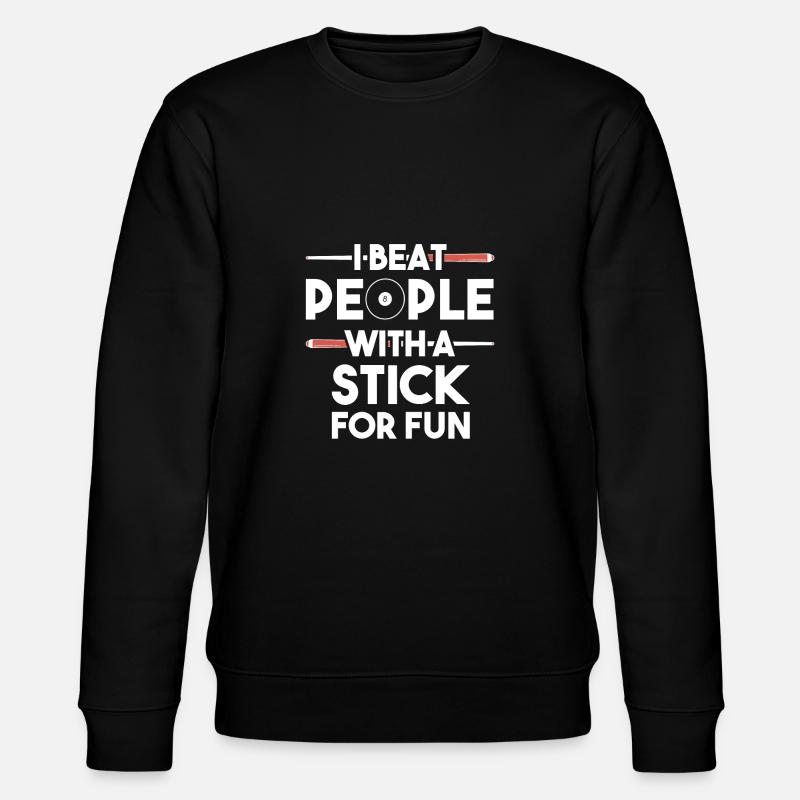 Snooker Pool Billard - Stanley/Stella Unisex Bio-Sweatshirt CHANGER  - Schwarz