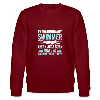 Équipe de natation nageuse - Sweat bio CHANGER Stanley/Stella Unisexe - bordeaux - Devant - Nik (191cm) & Marisol (170cm)