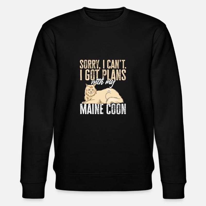 Maine Coon Chat - Sweat bio CHANGER Stanley/Stella Unisexe - noir