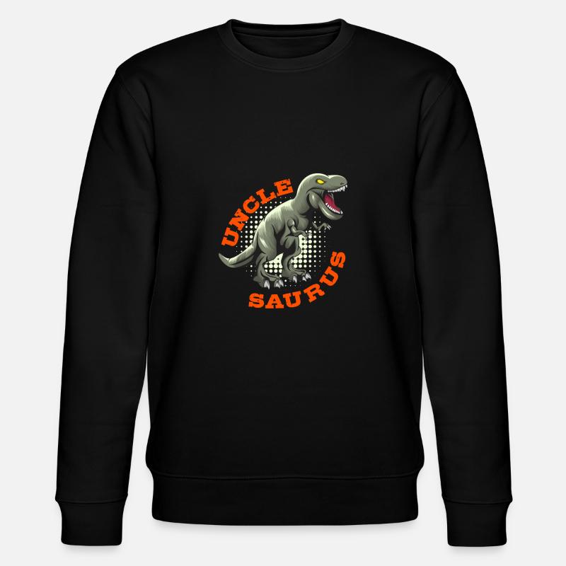 Onkel Saurus - Stanley/Stella Unisex Bio-Sweatshirt CHANGER  - Schwarz