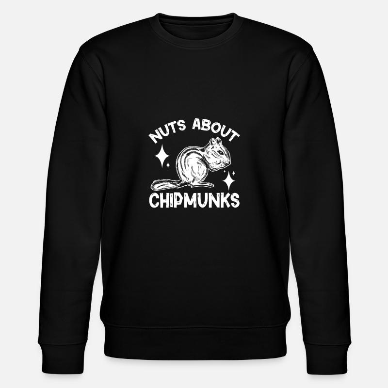 Chipmunk Rodent Gift - Stanley/Stella CHANGER Unisex Organic Sweatshirt - black