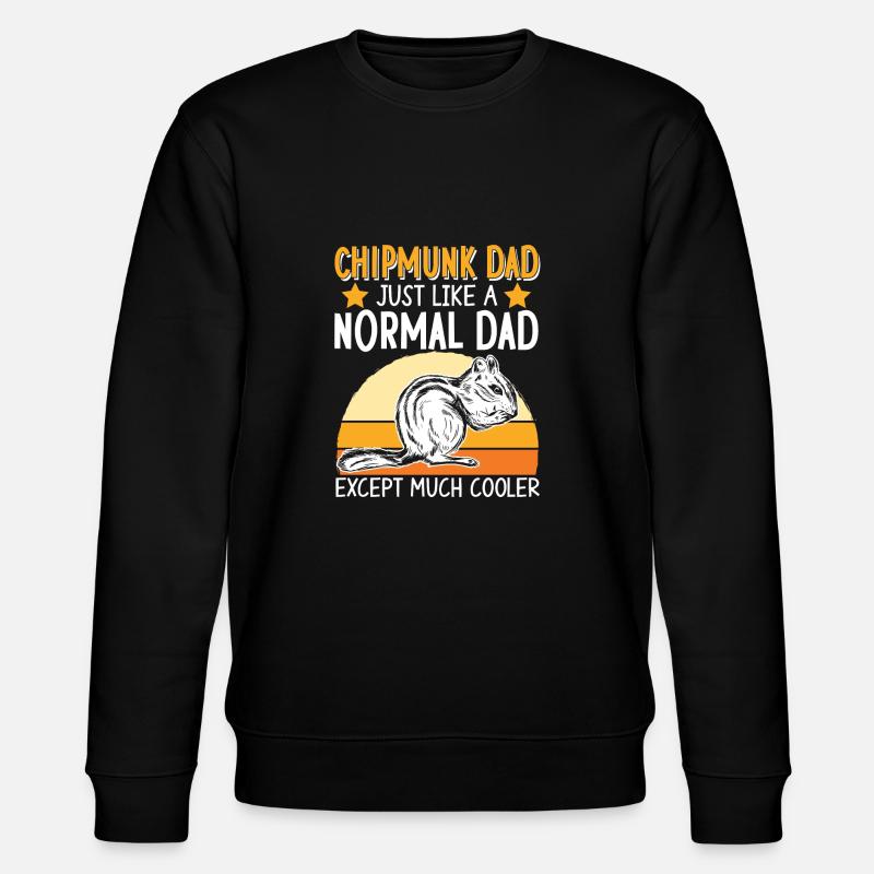 Cadeau de rongeur chipmunk - Sweat bio CHANGER Stanley/Stella Unisexe - noir
