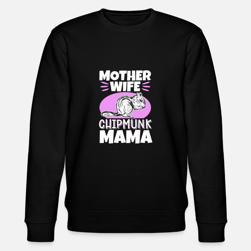 Cadeau de rongeur chipmunk - Sweat bio CHANGER Stanley/Stella Unisexe - noir