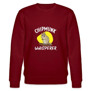 Cadeau de rongeur chipmunk - Sweat bio CHANGER Stanley/Stella Unisexe - bordeaux - Devant - Nik (191cm) & Marisol (170cm)
