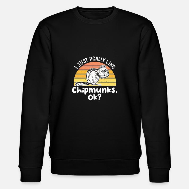 Cadeau de rongeur chipmunk - Sweat bio CHANGER Stanley/Stella Unisexe - noir