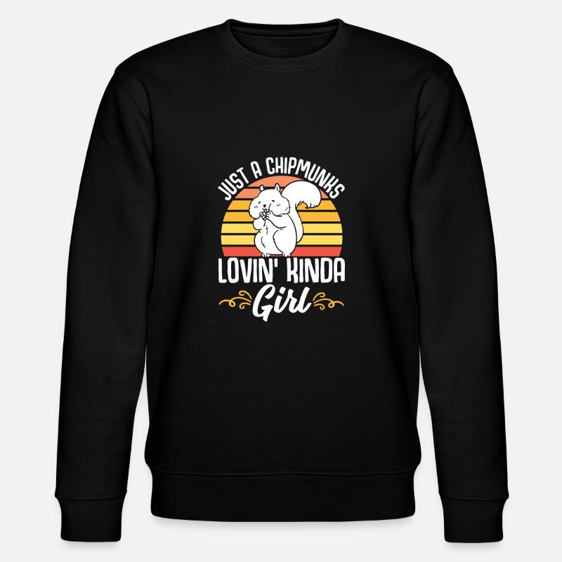 Cadeau de rongeur chipmunk - Sweat bio CHANGER Stanley/Stella Unisexe - noir