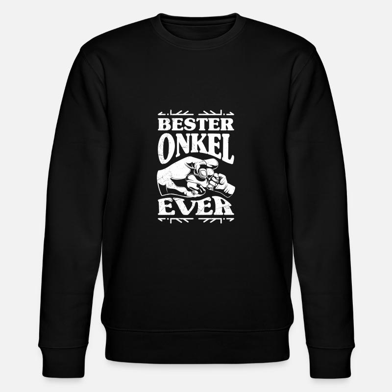 Bester Onkel ever - Stanley/Stella Unisex Bio-Sweatshirt CHANGER  - Schwarz