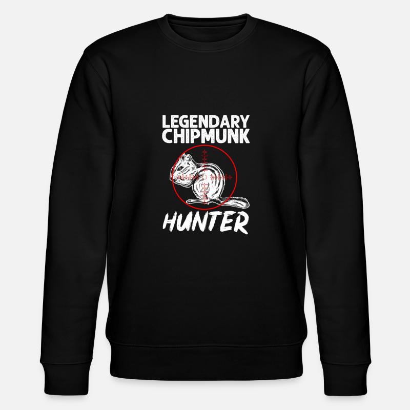 Cadeau de rongeur chipmunk - Sweat bio CHANGER Stanley/Stella Unisexe - noir