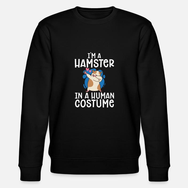Hamster Gift Hamster Lovers - Stanley/Stella CHANGER Unisex Organic Sweatshirt - black