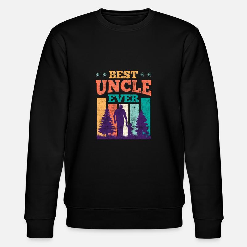 Best Uncle ever Uncle - Stanley/Stella CHANGER Unisex Organic Sweatshirt - black