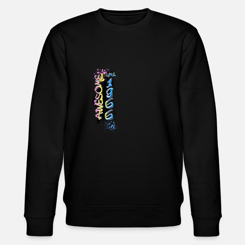 Génial depuis 1966 Motif Graffiti - Sweat bio CHANGER Stanley/Stella Unisexe - noir