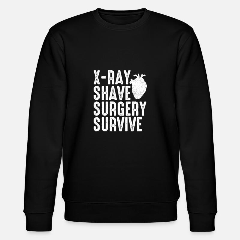 Open-heart surgery Heart surgery - Stanley/Stella CHANGER Unisex Organic Sweatshirt - black