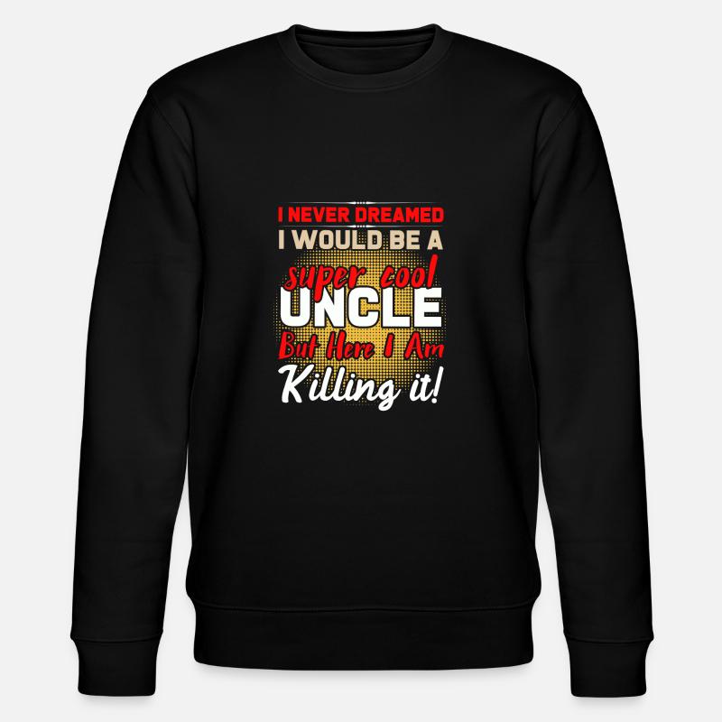 Super cooler Onkel - Stanley/Stella Unisex Bio-Sweatshirt CHANGER - Schwarz