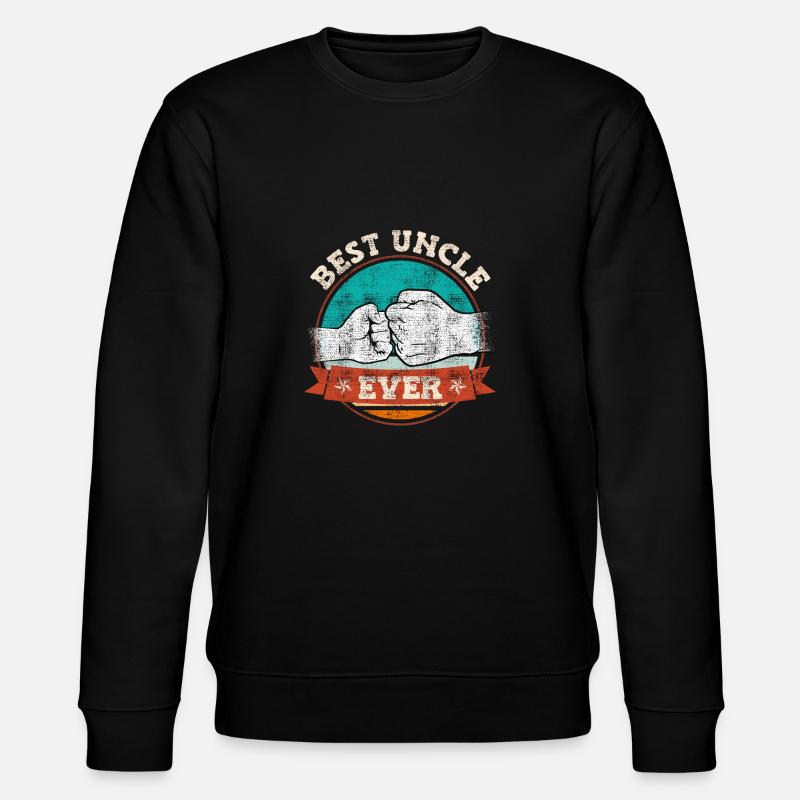 Best Uncle Ever - Stanley/Stella CHANGER Unisex Organic Sweatshirt - black