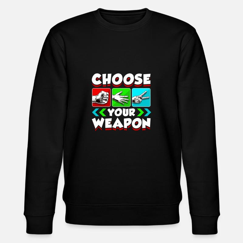 Ciseaux Papier de pierre - Sweat bio CHANGER Stanley/Stella Unisexe - noir