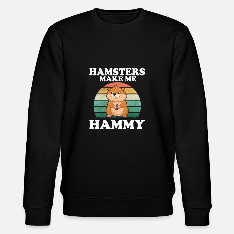 Hamster Gift Hamster Lovers - Stanley/Stella CHANGER Unisex Organic Sweatshirt - black