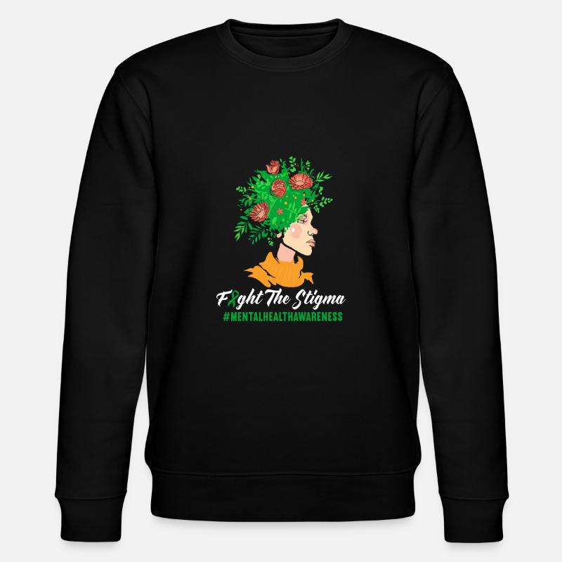Ängste Depression Psychische Gesundheit - Stanley/Stella Unisex Bio-Sweatshirt CHANGER  - Schwarz