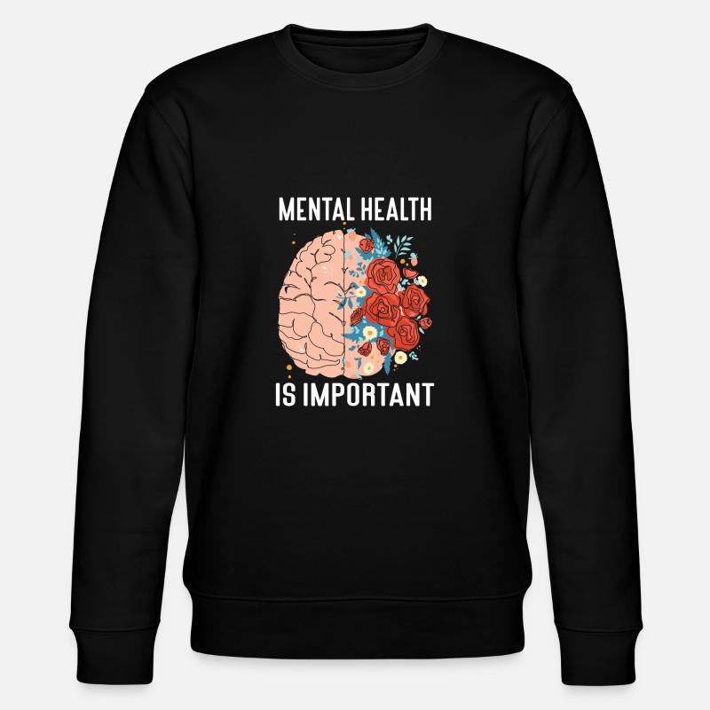 Anxiété Dépression Santé mentale - Sweat bio CHANGER Stanley/Stella Unisexe - noir