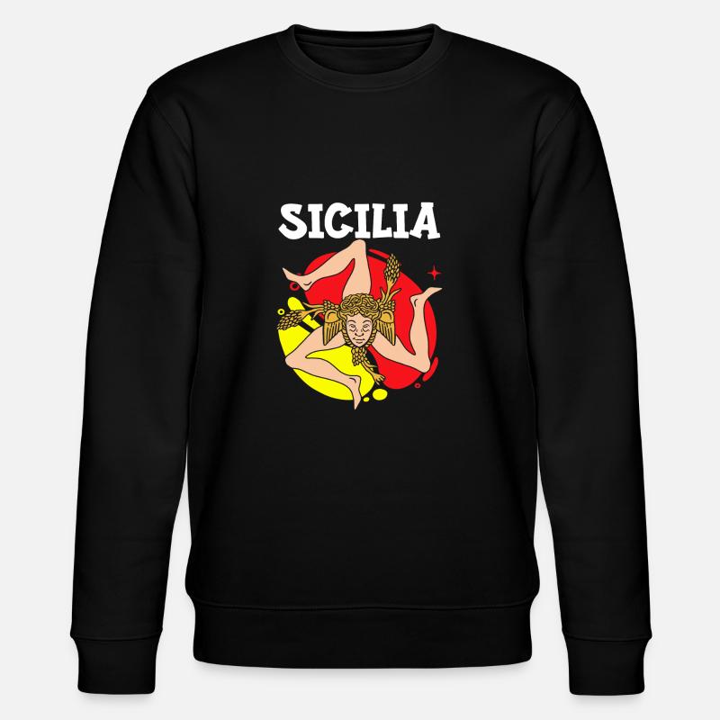 Sicile drapeau Sicile Palerme Italie - Sweat bio CHANGER Stanley/Stella Unisexe - noir