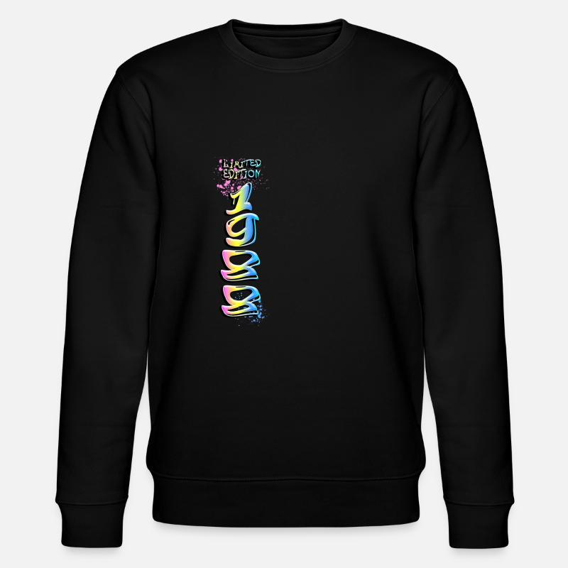 Édition limitée 1988 Graffiti - Sweat bio CHANGER Stanley/Stella Unisexe - noir