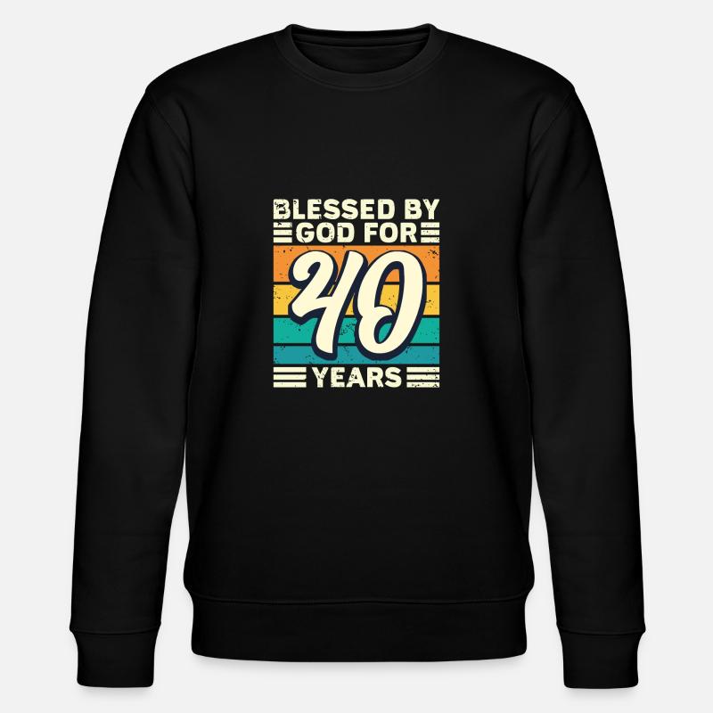 40 - Stanley/Stella CHANGER Unisex Organic Sweatshirt - black